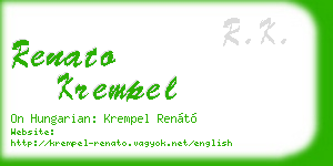 renato krempel business card